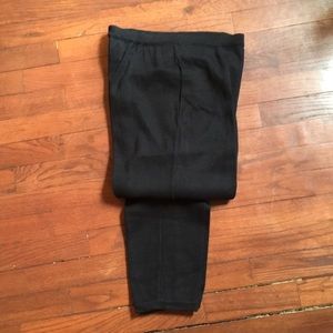 Black knit pants